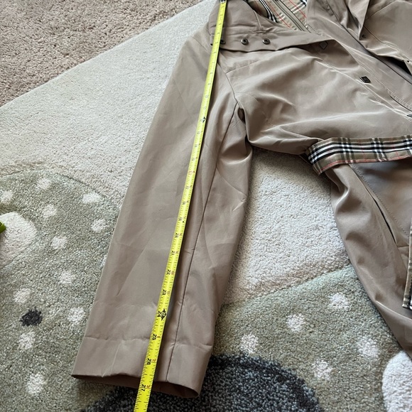Burberry classic checkered coat trench jacket usa Small Medium - Picture 5 of 14